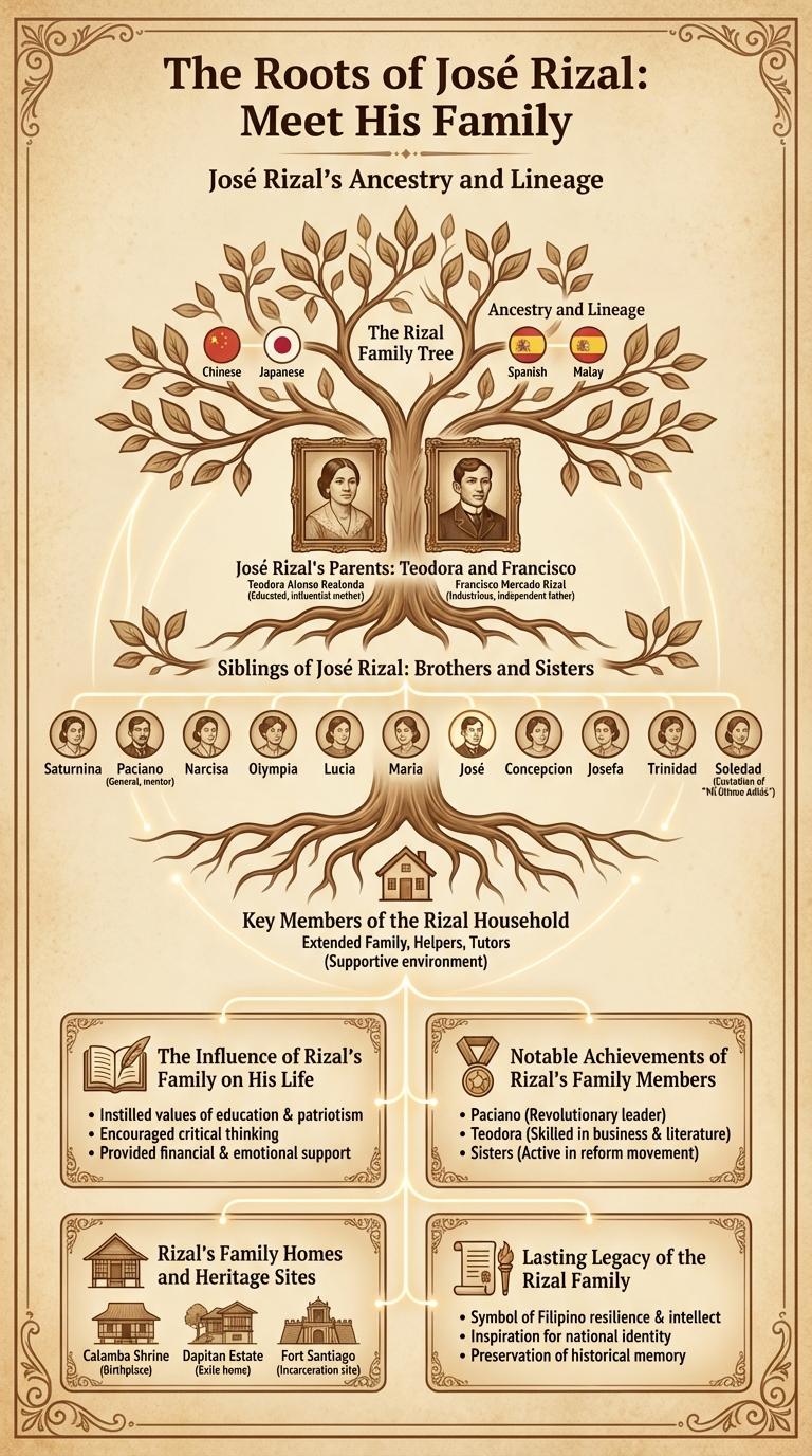 Infographic: An Overview of Rizal's Family