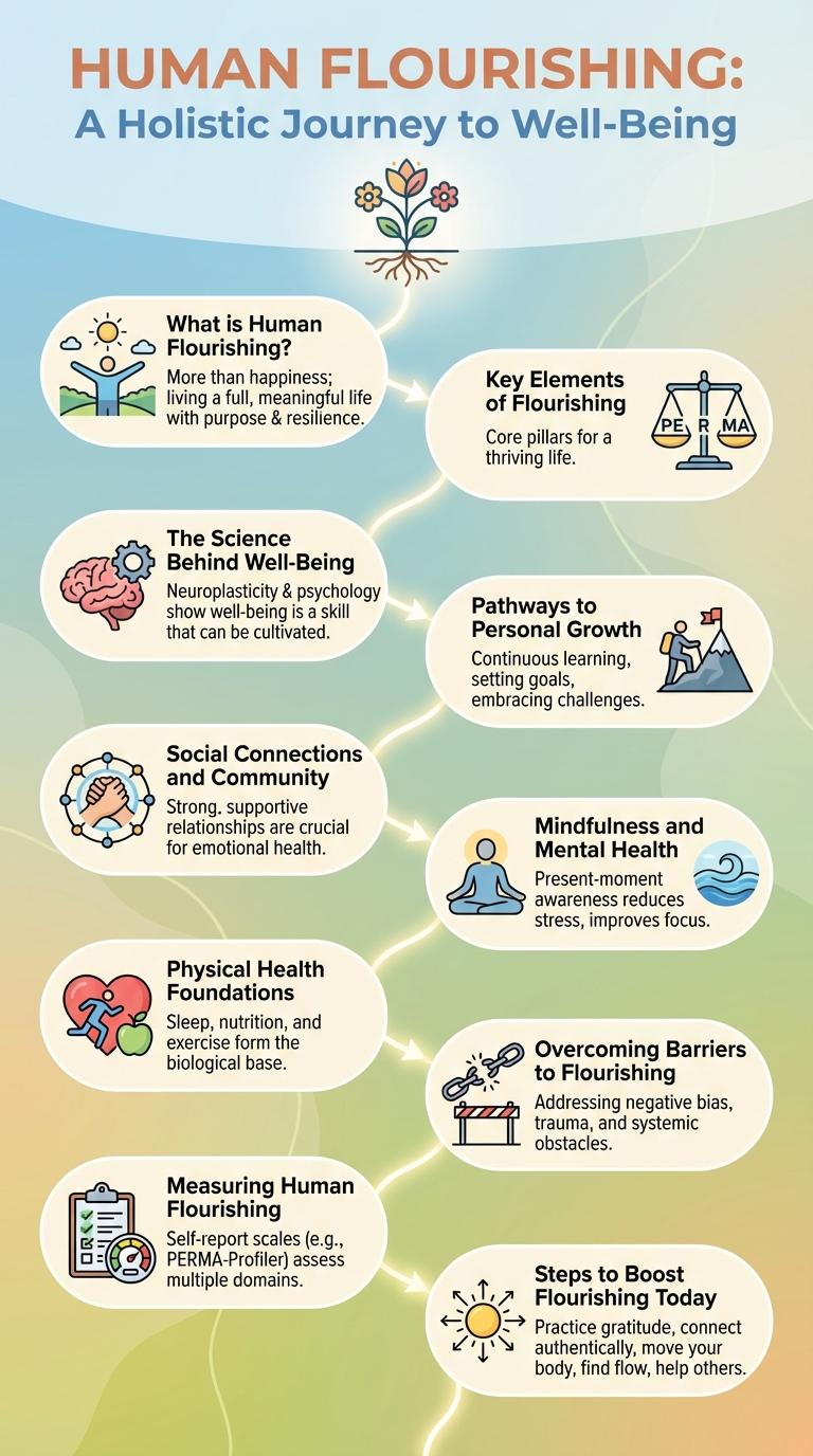 Infographic on Human Flourishing