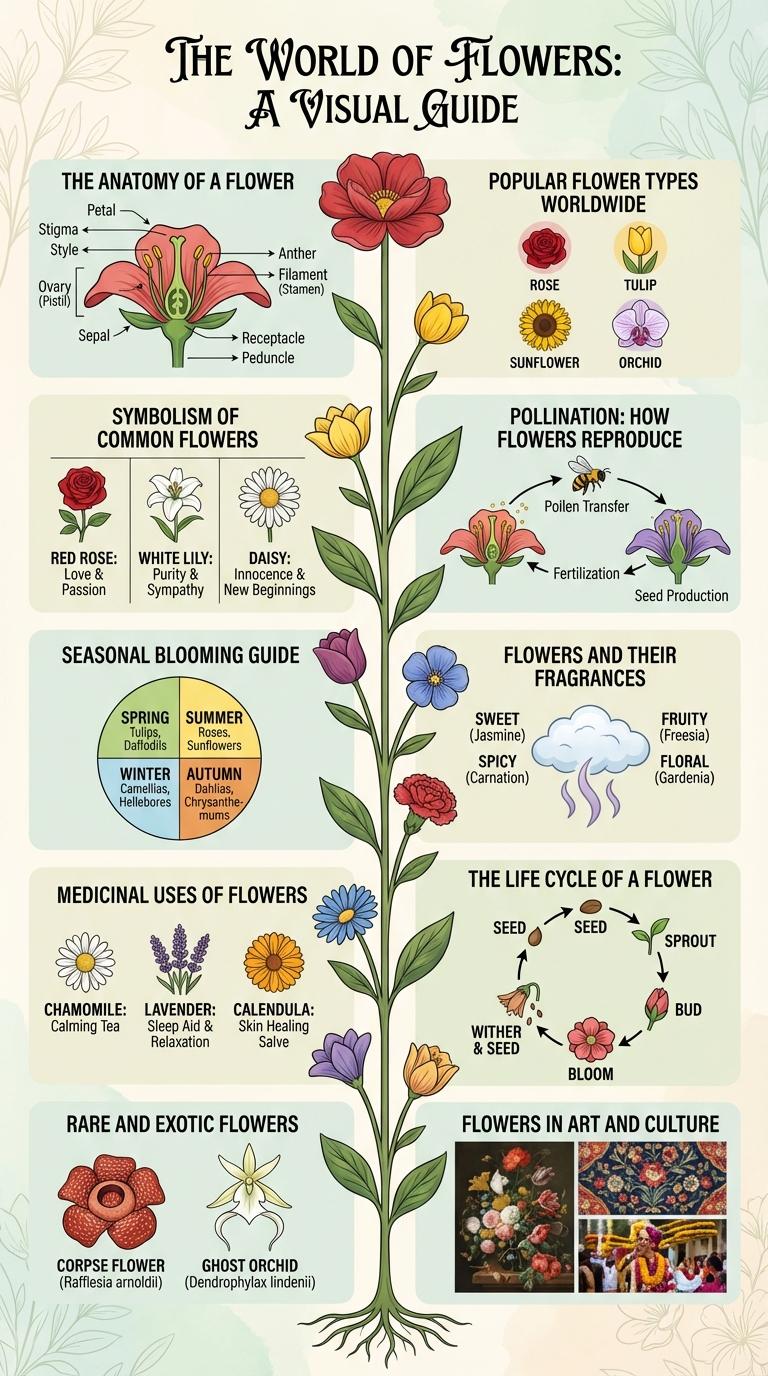 A Comprehensive Infographic Guide to Flowers