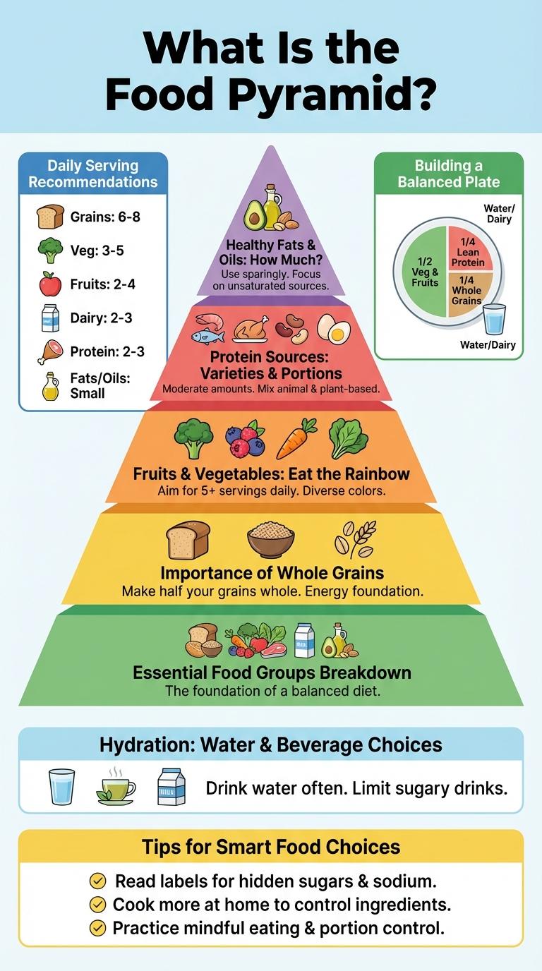 Infographic: Understanding the Food Pyramid for a Balanced Diet