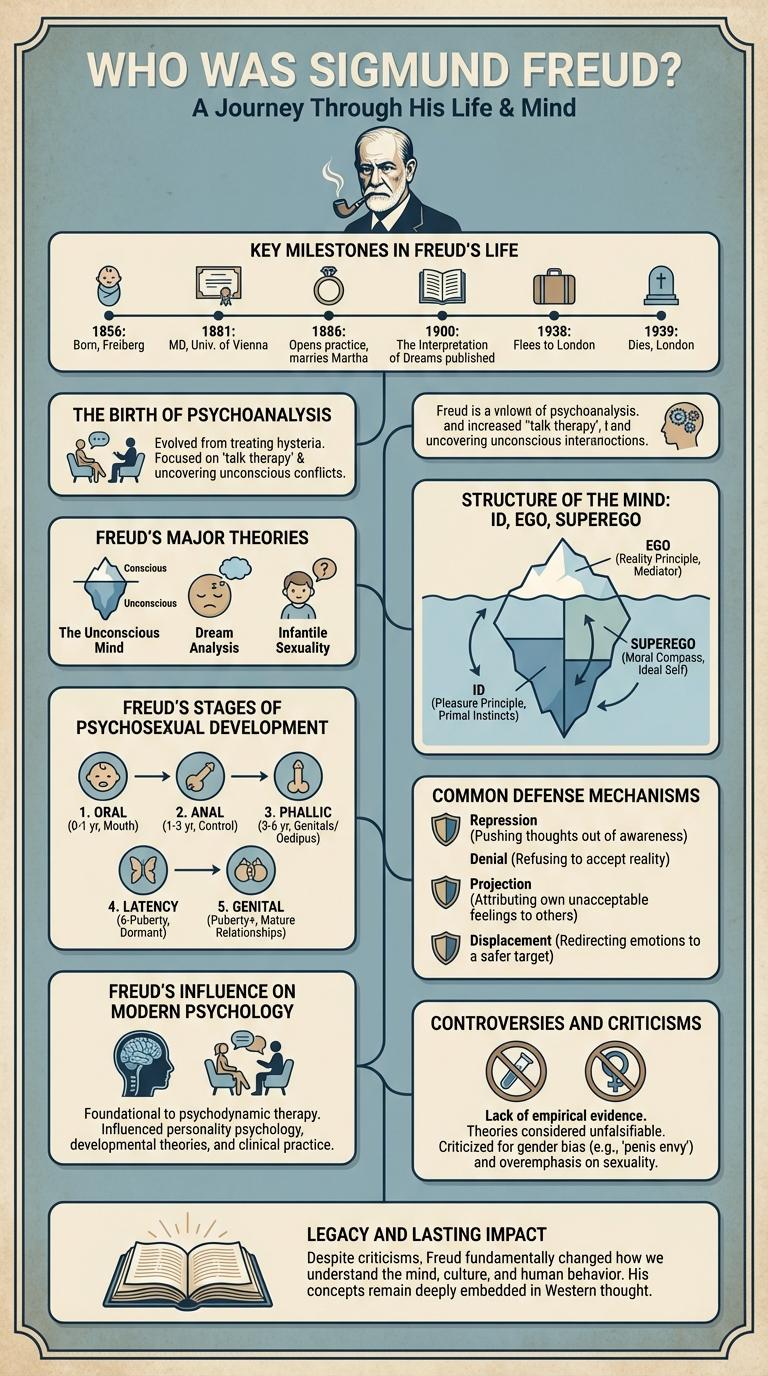 Infographic: Key Facts About Sigmund Freud