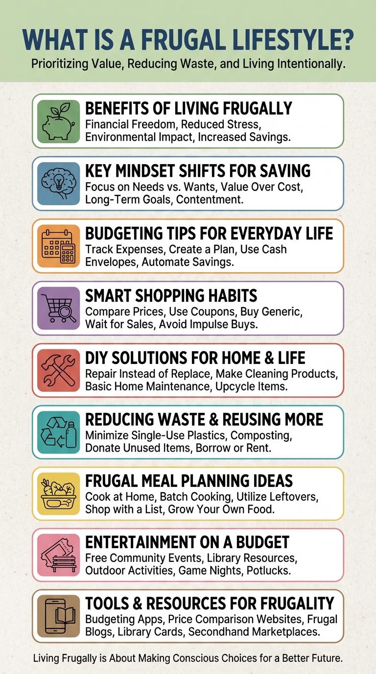 Infographic: Embracing a Frugal Lifestyle for Financial Freedom