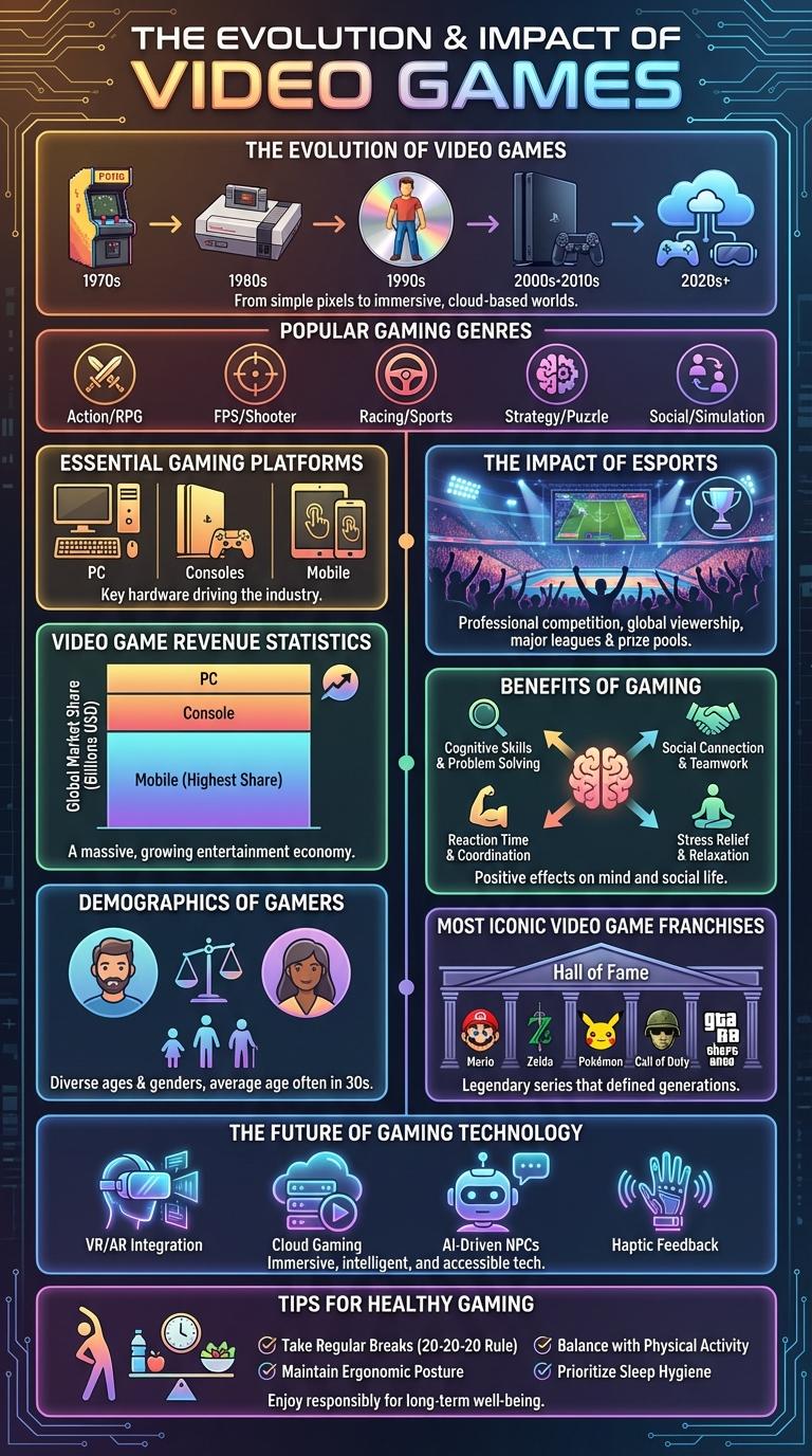 Infographic: The Evolution and Impact of Video Games