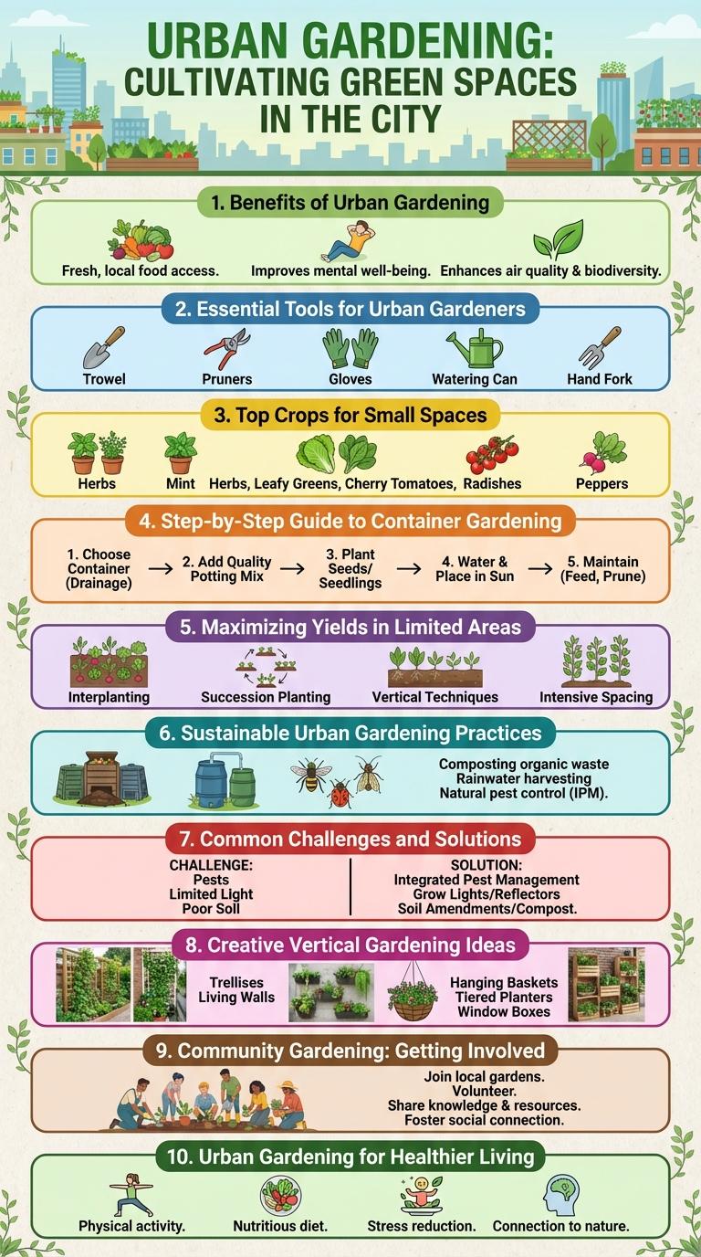 Infographic: The Benefits of Urban Gardening