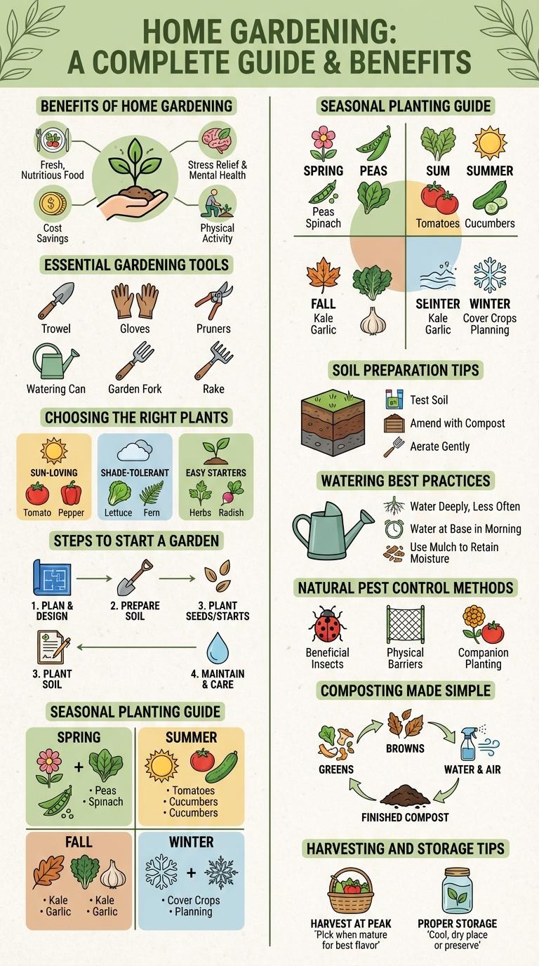 Infographic on Effective Gardening Techniques