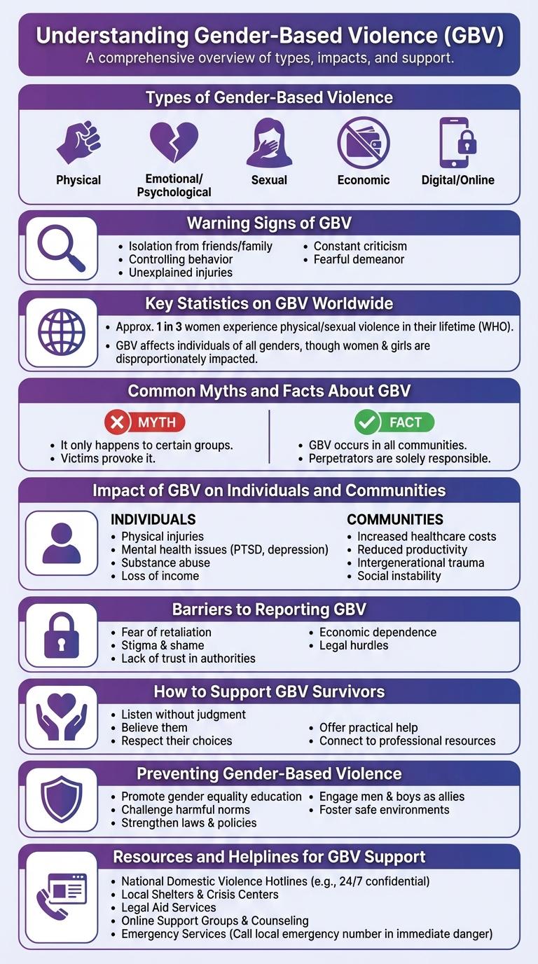 Infographic Poster on Gender-Based Violence (GBV)