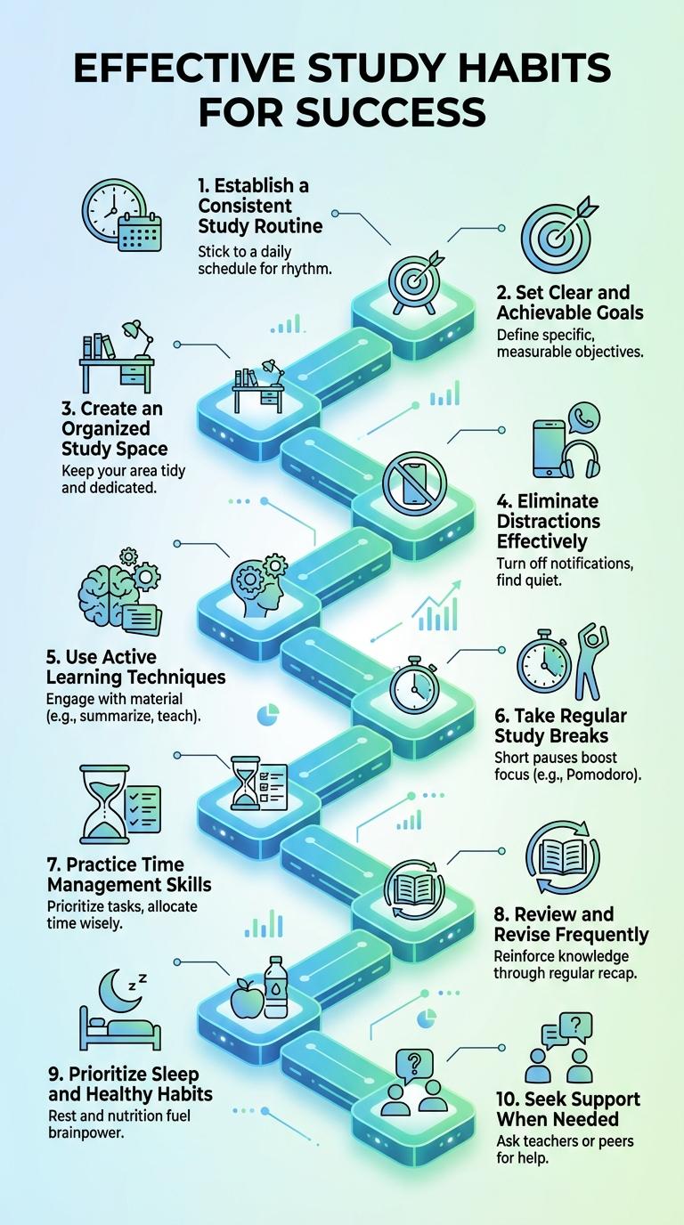Infographic: Effective Study Habits for Academic Success