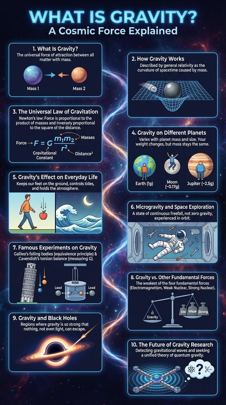 An Engaging Infographic About Gravity
