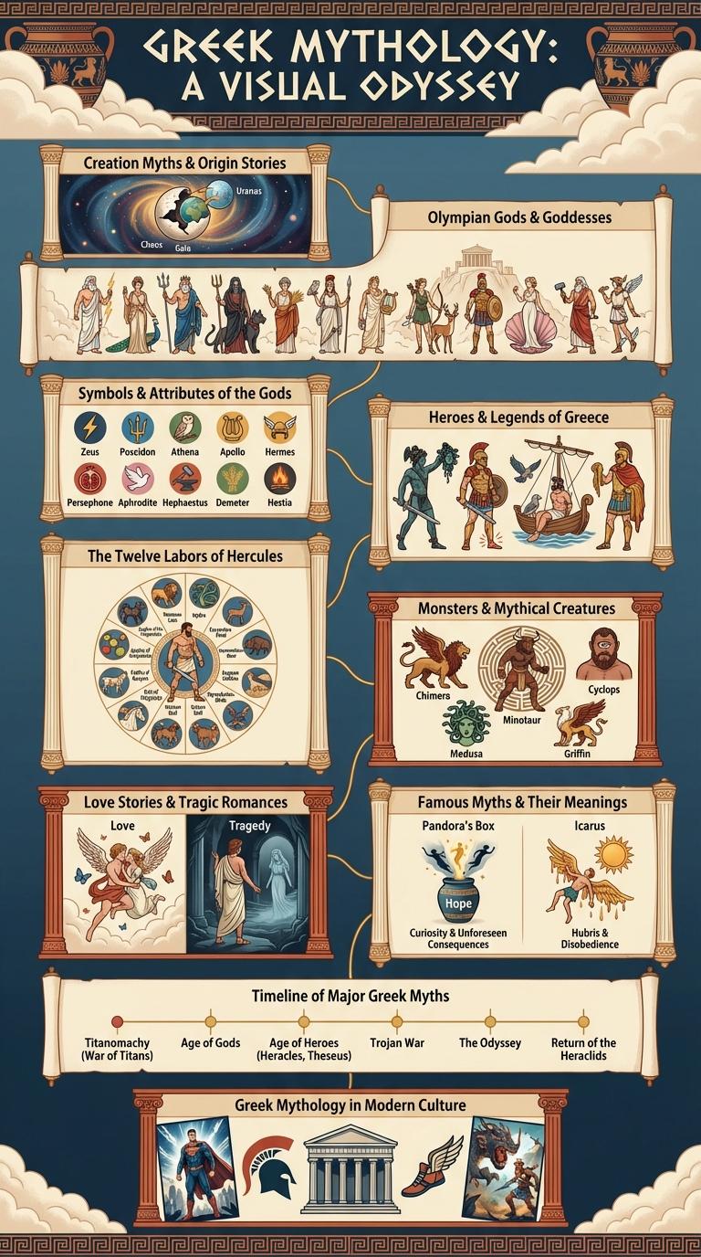 Infographic: An Overview of Greek Mythology