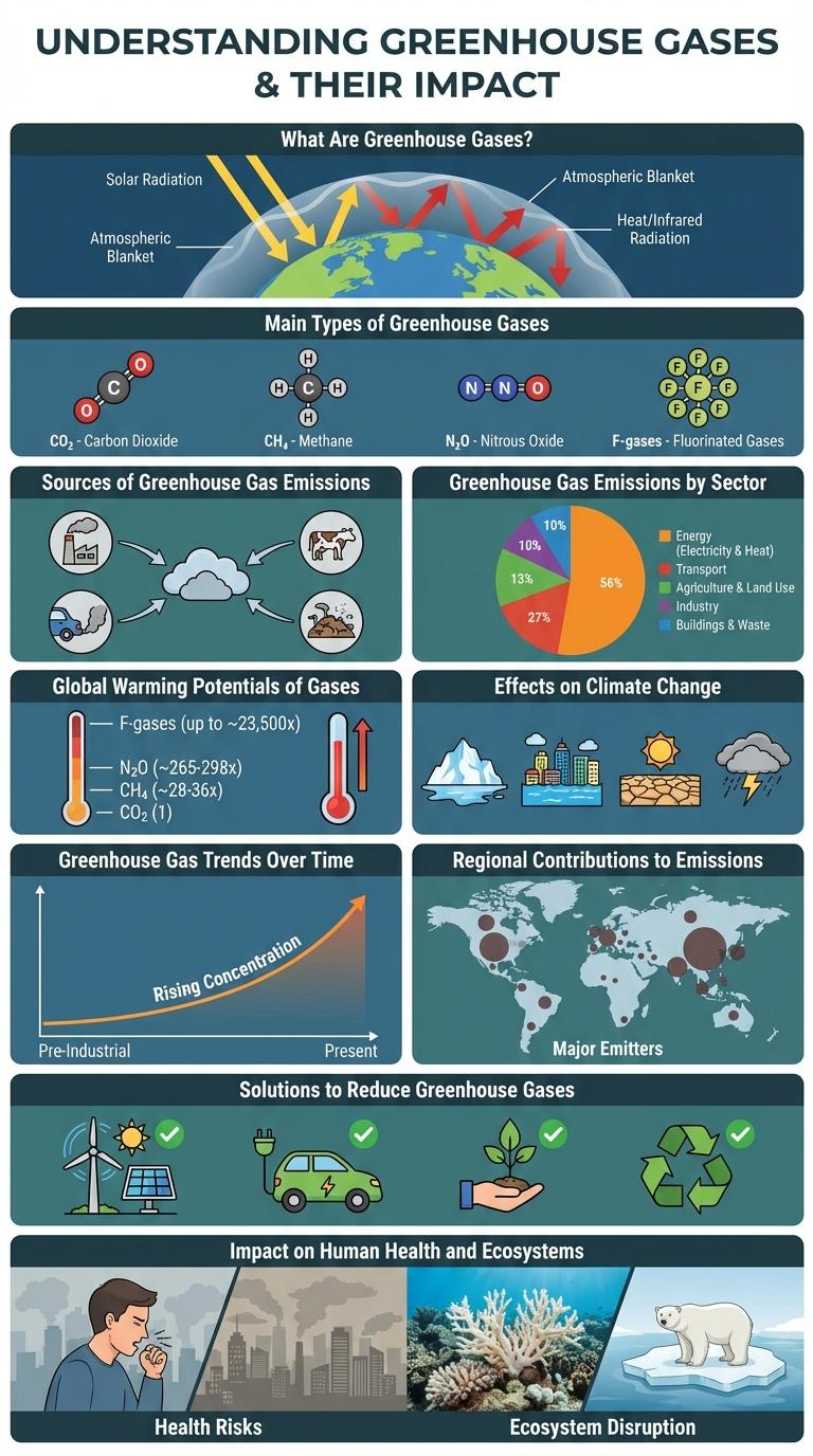 Infographic on Greenhouse Gases: Key Facts and Insights