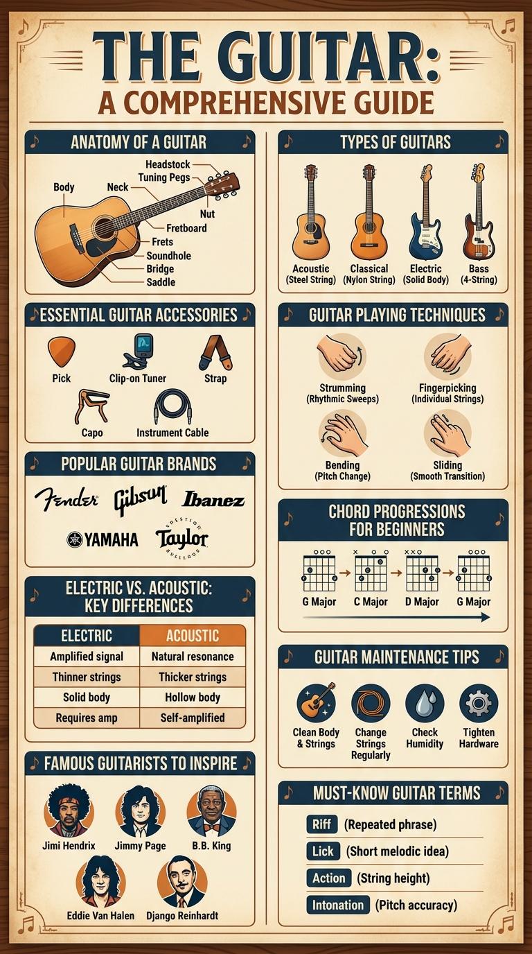 Guitar Infographic: Essential Facts and Features