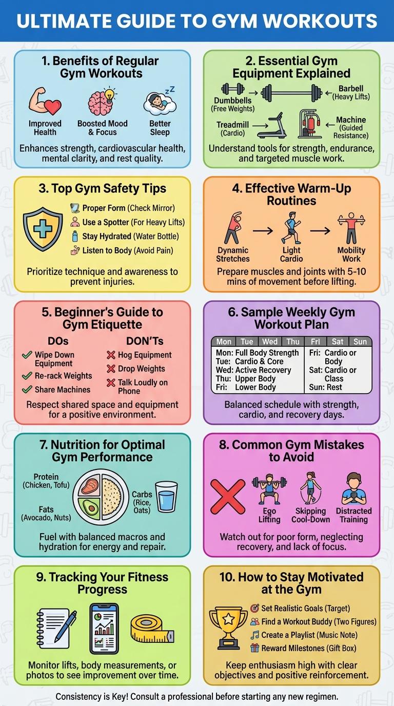 Infographic About the Benefits of Going to the Gym