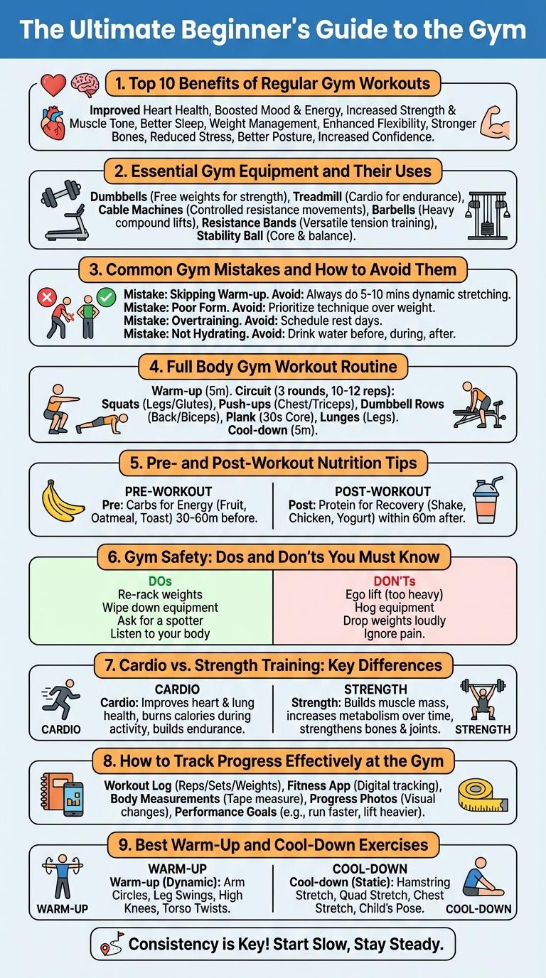 Infographics About the Gym: A Visual Guide to Fitness and Exercise