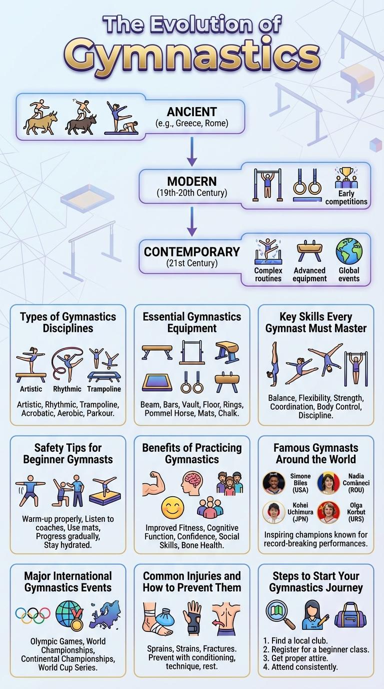 Infographic About Gymnastics: Key Facts and Figures