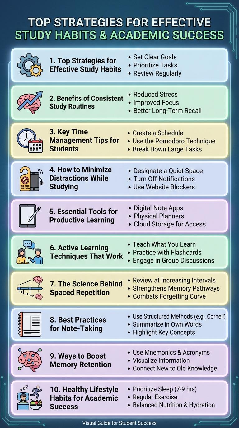 Infographic: Effective Study Habits for Academic Success