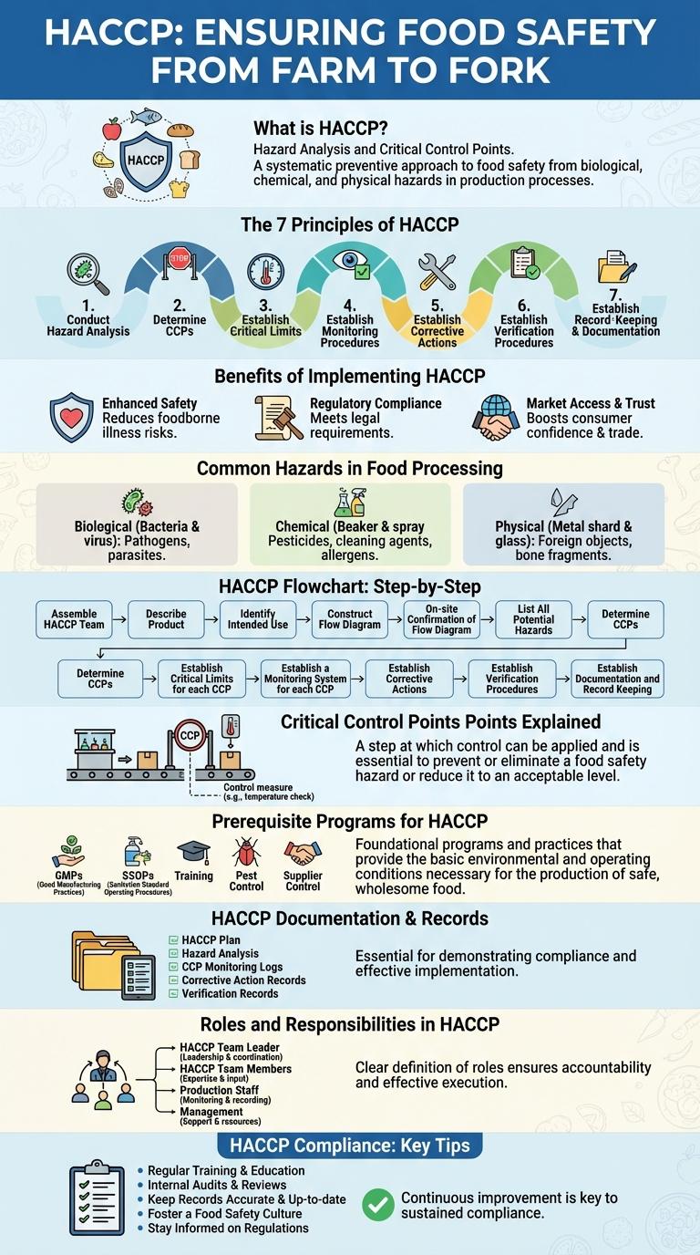Comprehensive Infographic Guide to HACCP: Principles, Benefits, and Implementation Steps