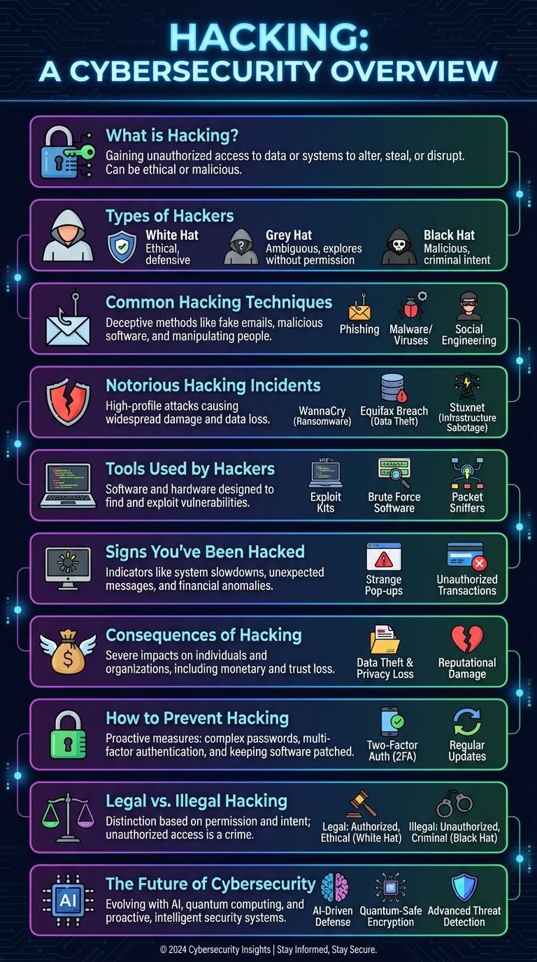 Infographic on Hacking: Key Facts and Insights