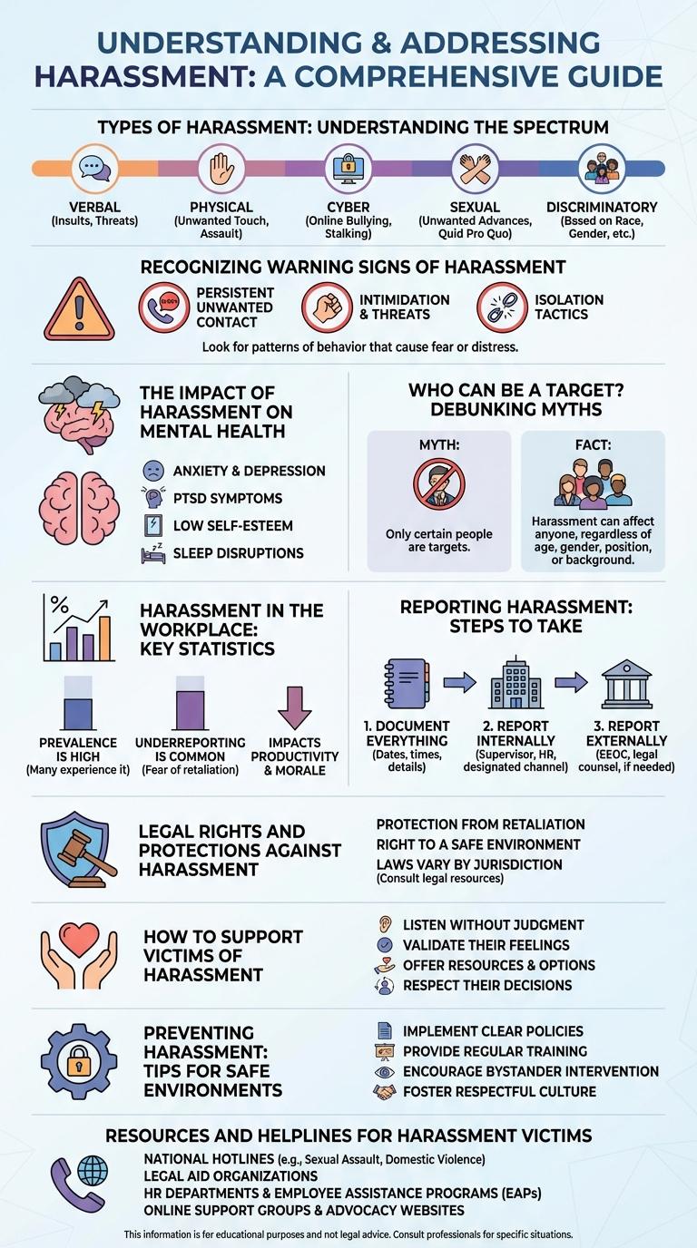 Infographic on Harassment: Key Facts and Prevention Strategies