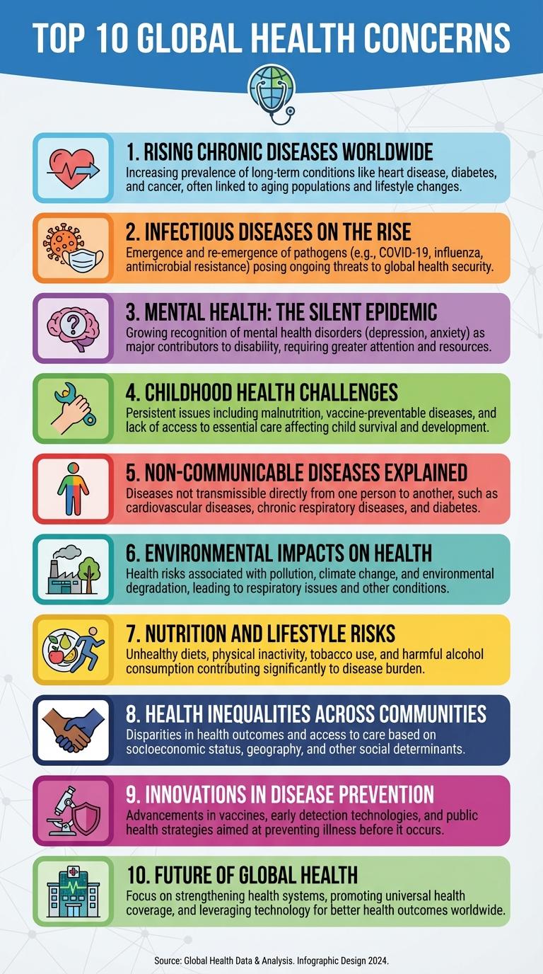 Infographic Highlighting Common Health Issues