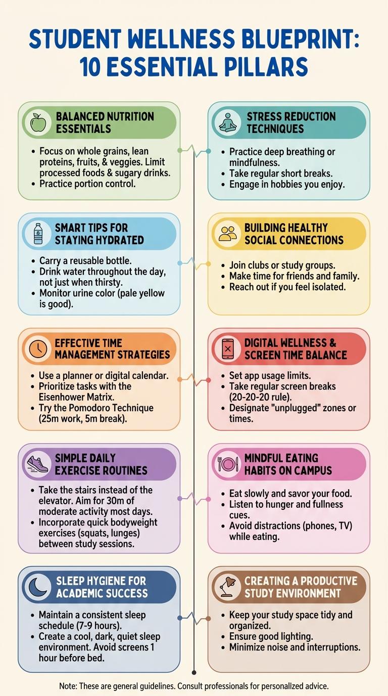 Infographic: Essential Tips for a Healthy Lifestyle for Students