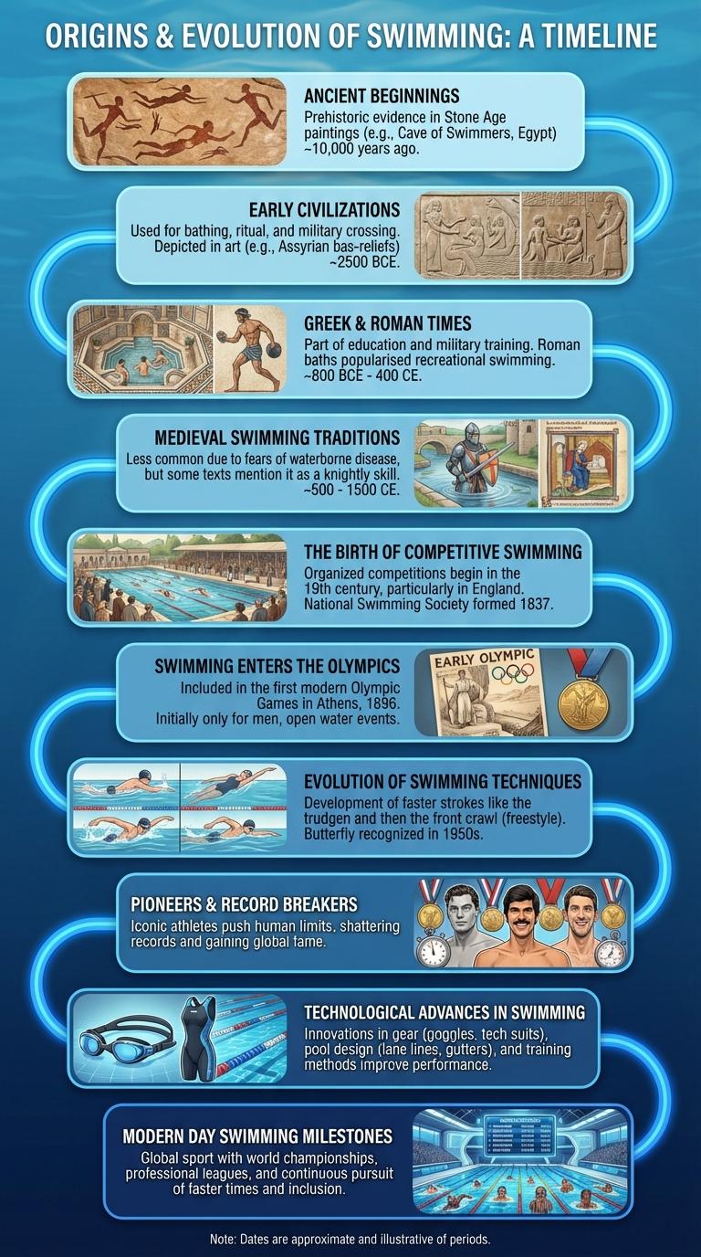 Infographic: The History of Swimming