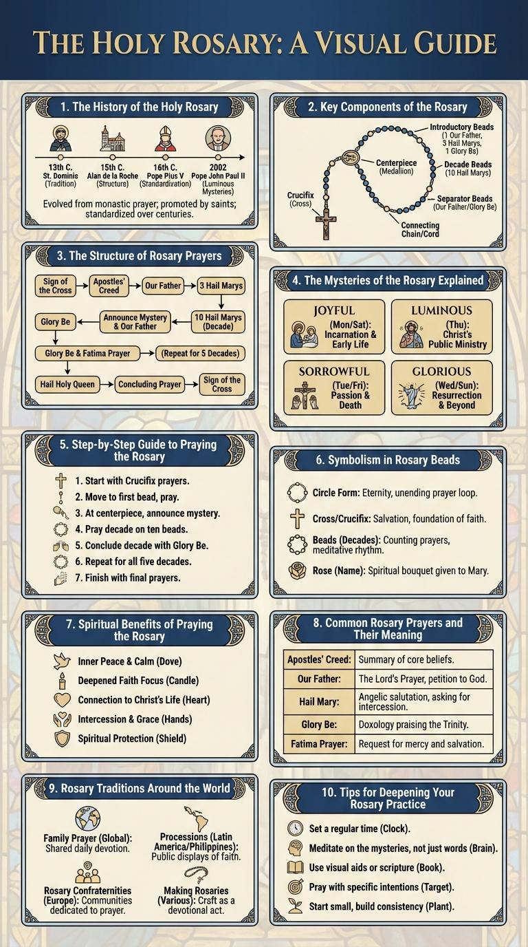 Holy Rosary Infographic: Key Facts and Meaning