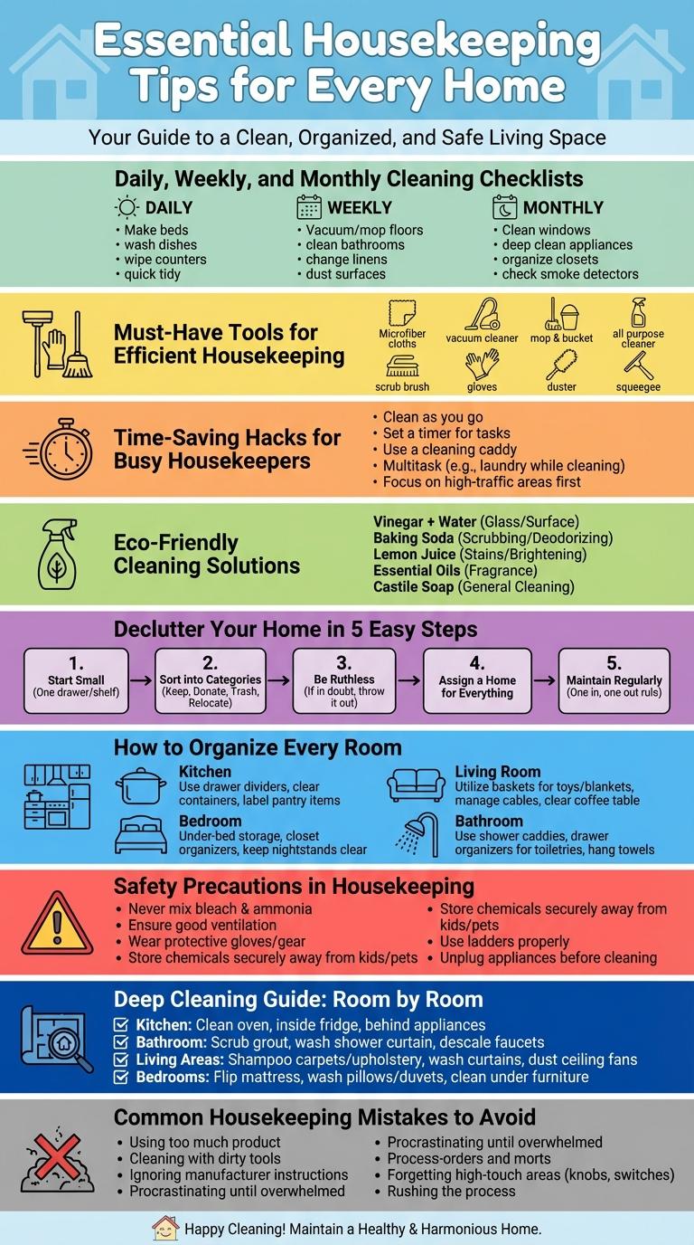 Housekeeping Infographic: Essential Tips and Best Practices