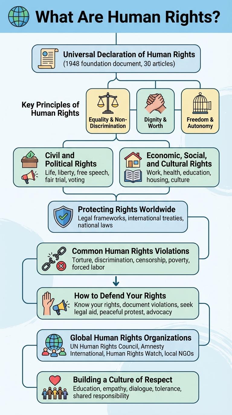 Infographic on Human Rights: Key Facts and Figures