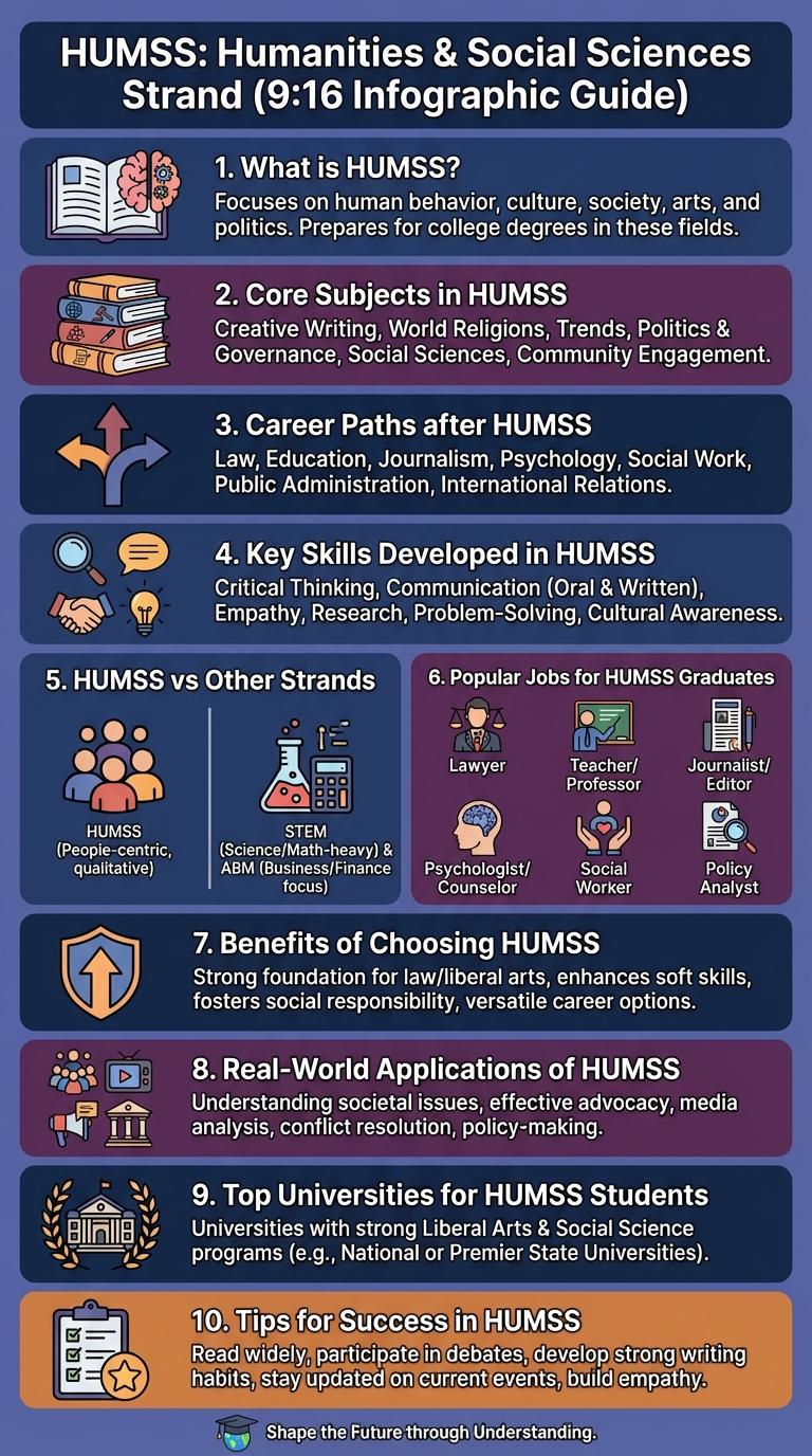 Informative Infographic About the HUMSS Strand