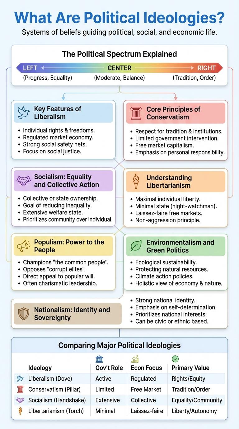 Infographic: An Overview of Political Ideologies