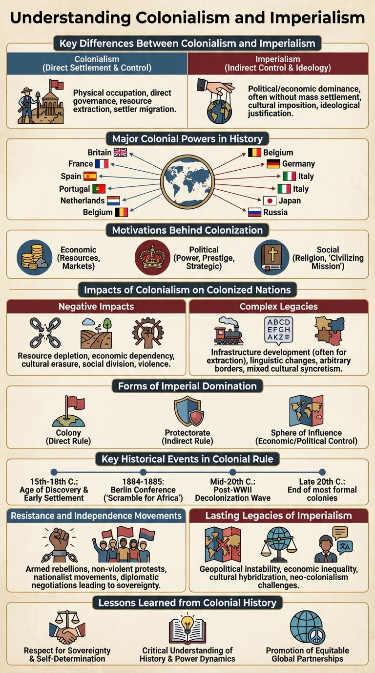 Infographic on Colonialism and Imperialism