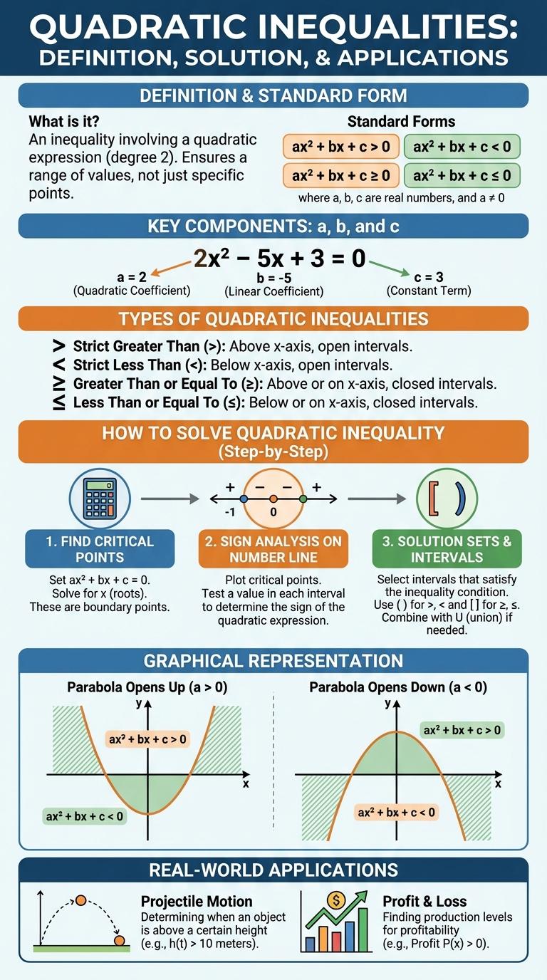 Infographic: Understanding Quadratic Inequalities