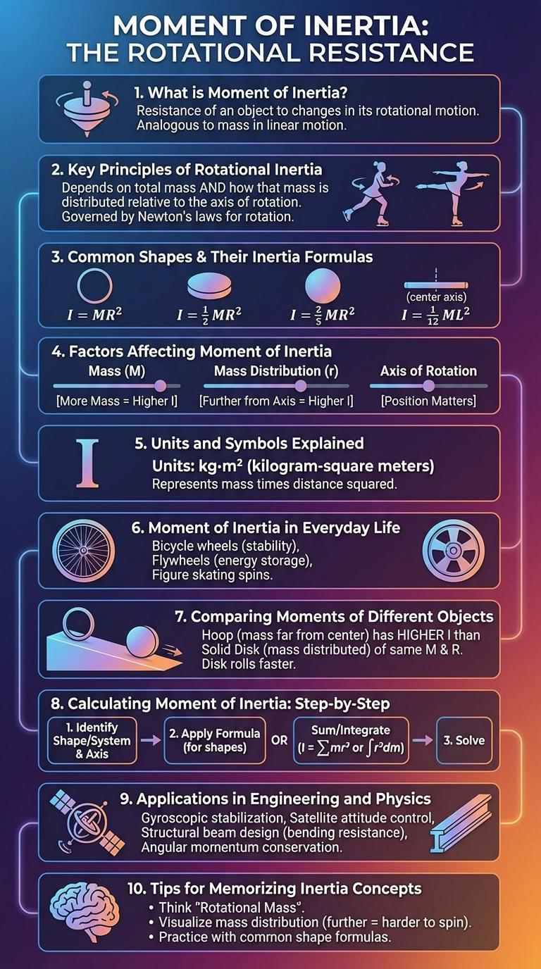 Infographic: Understanding the Moment of Inertia