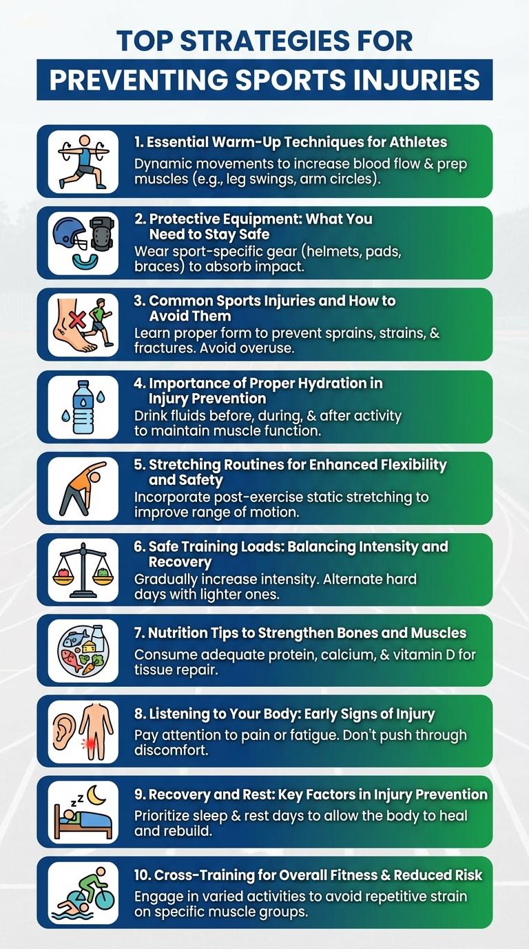 Infographic: Effective Strategies for Preventing Sports Injuries