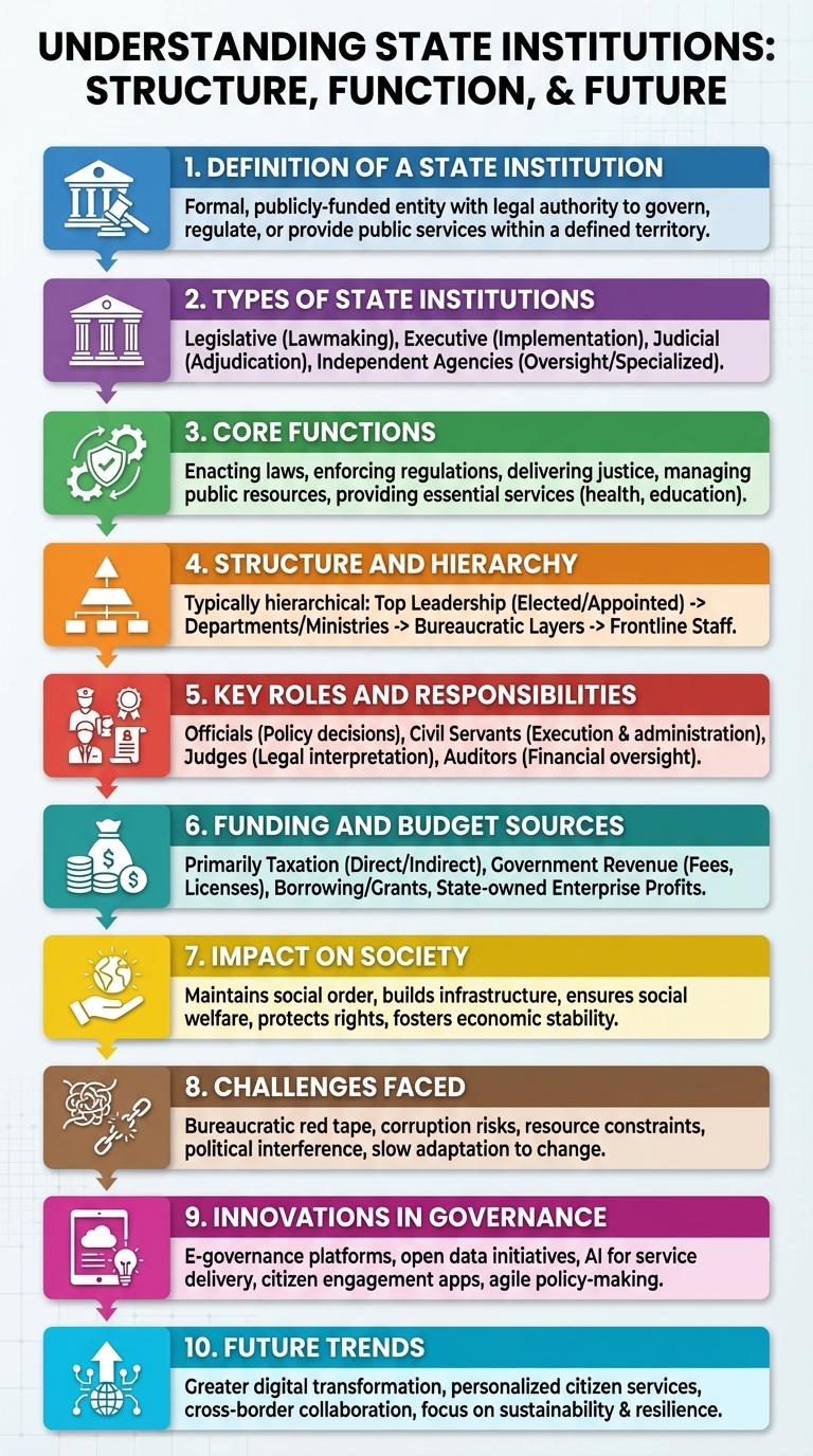 Infographic About State Institutions