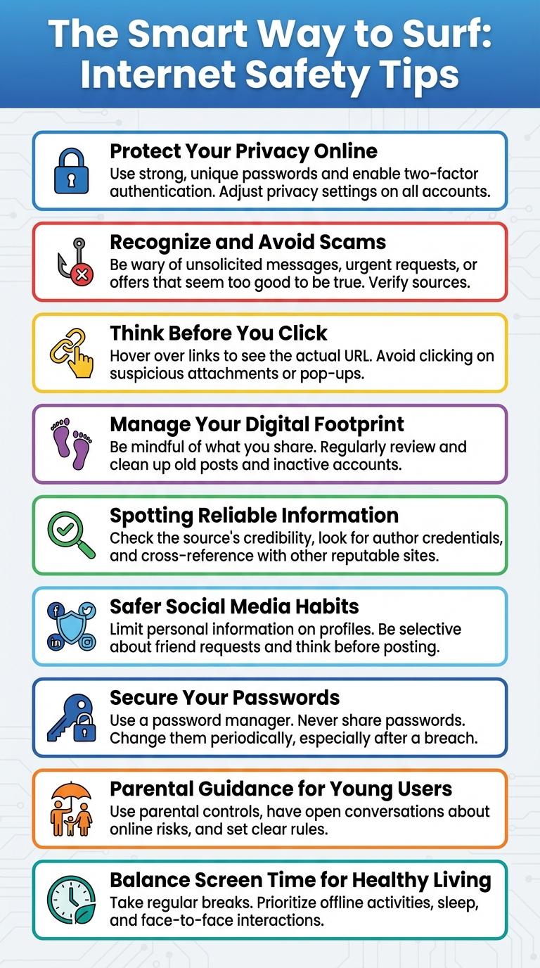 Infographic: How to Use the Internet Wisely