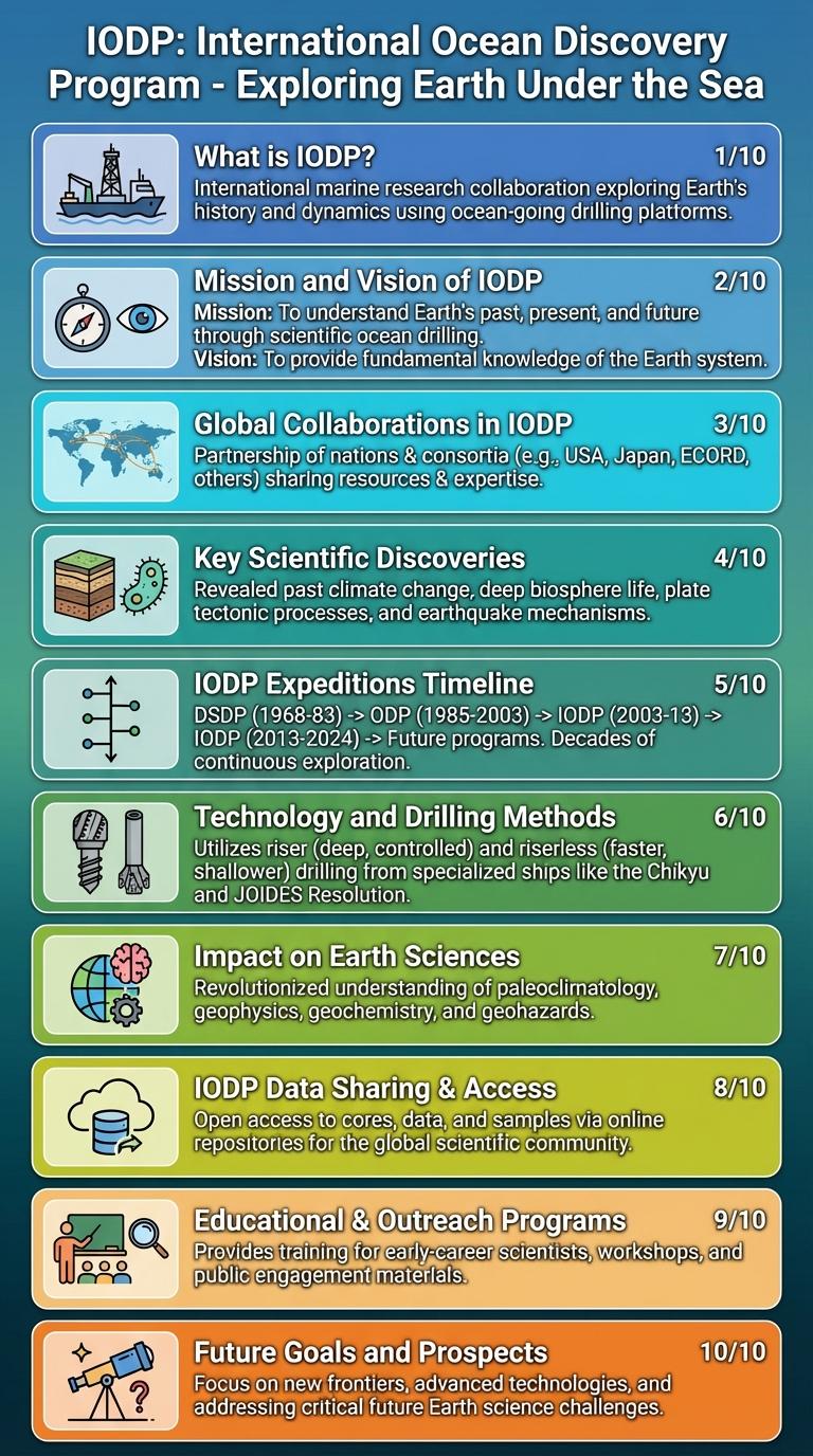 Infographic Poster on the International Ocean Discovery Program (IODP)