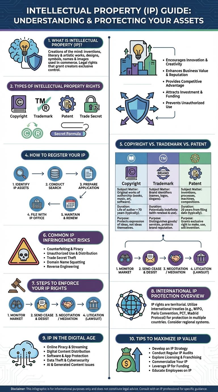 Infographic About Intellectual Property (IP)
