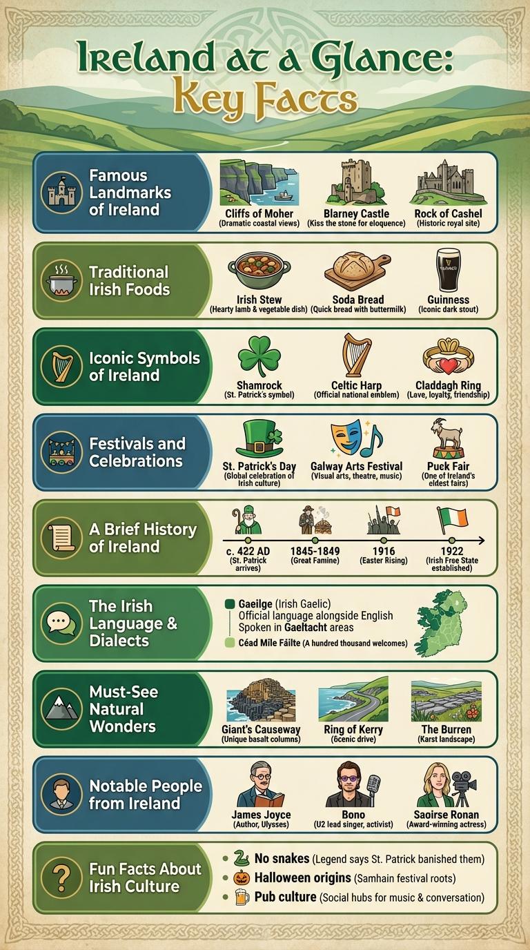 Infographic About Ireland: Key Facts and Insights