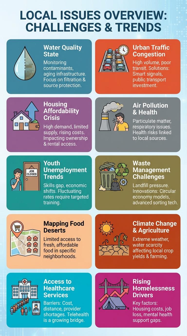 Infographic Highlighting a Significant Local or Regional Issue
