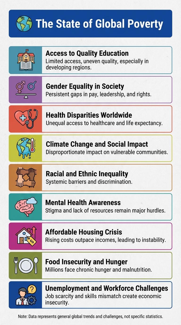 Infographic Highlighting Key Social Issues