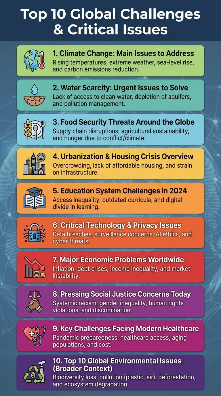 Infographic Highlighting Key Issues