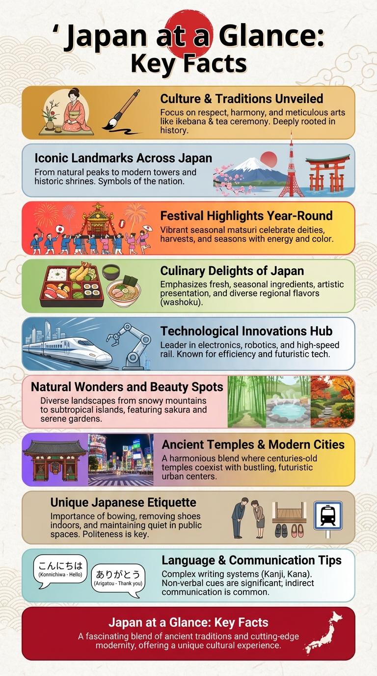 Infographic Poster About Japan