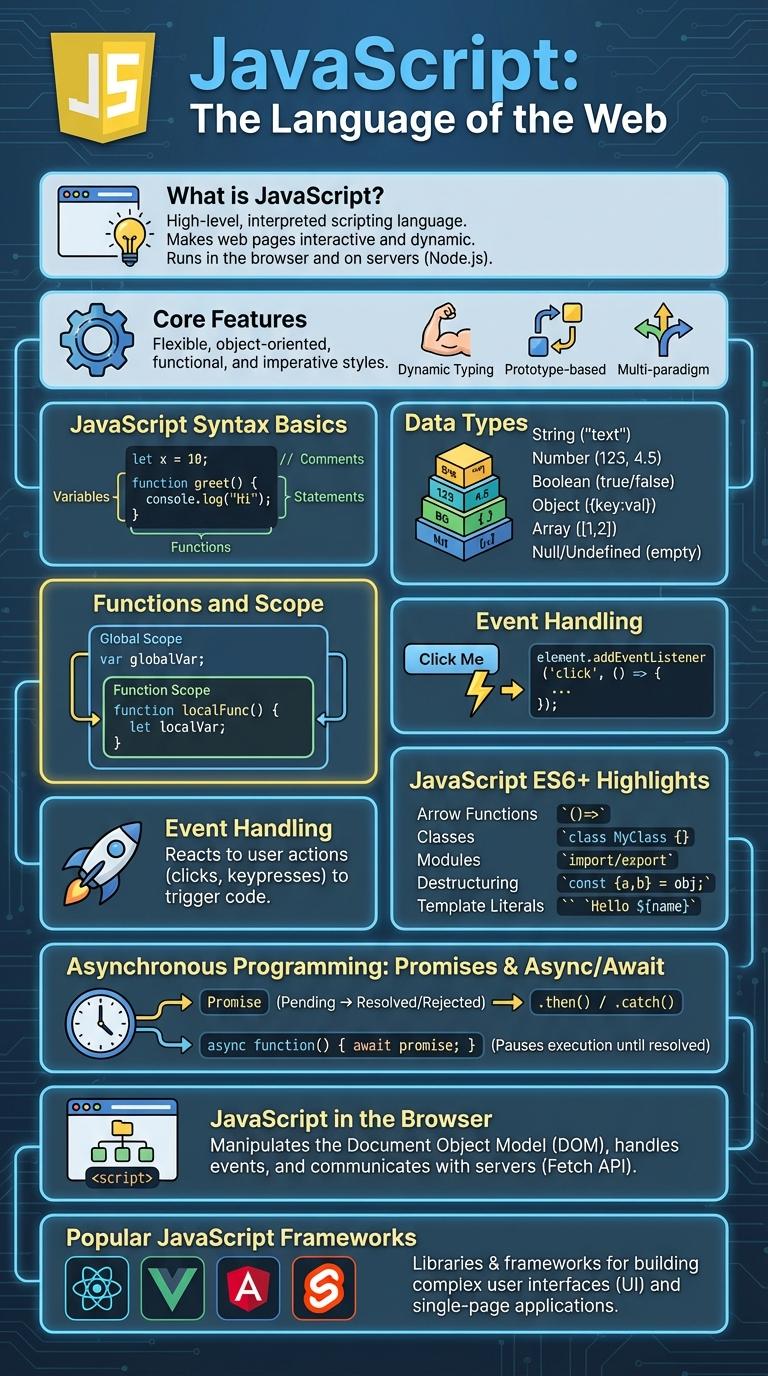 Infographic About JavaScript: Key Facts and Insights