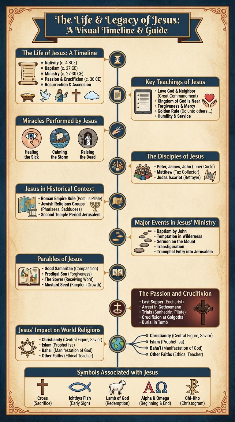 Infographic About Jesus: Key Facts and Insights