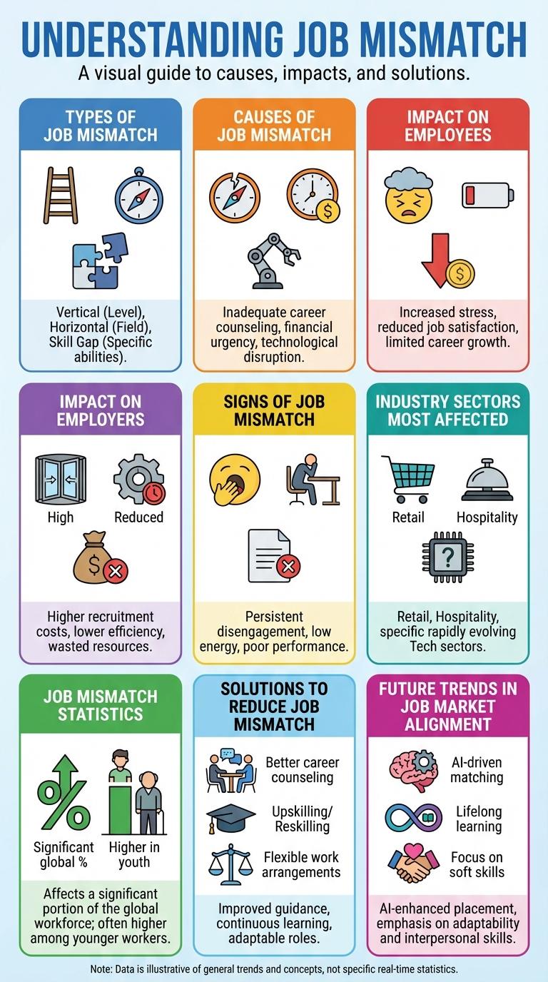 Infographic on Job Mismatch: Causes, Effects, and Solutions
