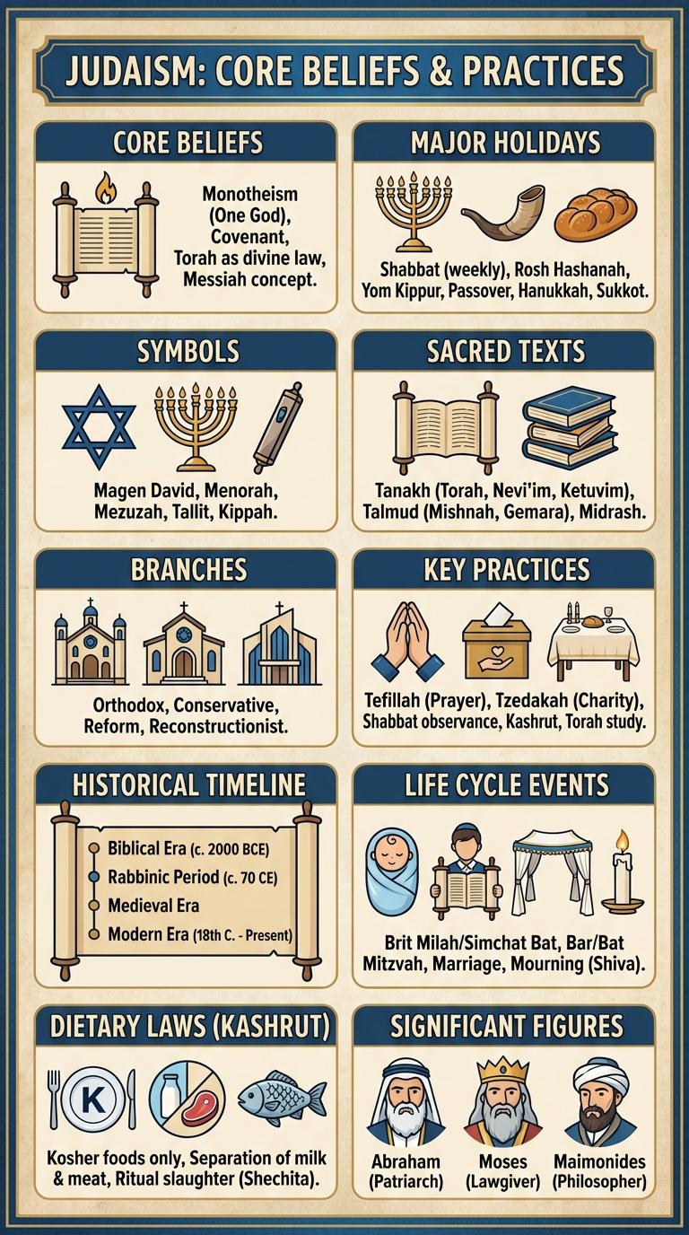 Judaism Explained: An Informative Infographic