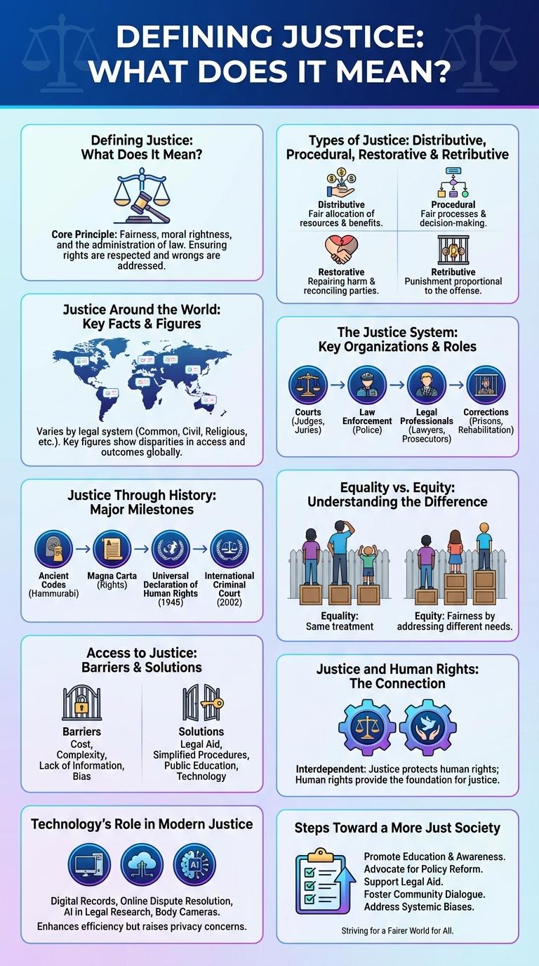Infographic About Justice: Visualizing Fairness and Equality