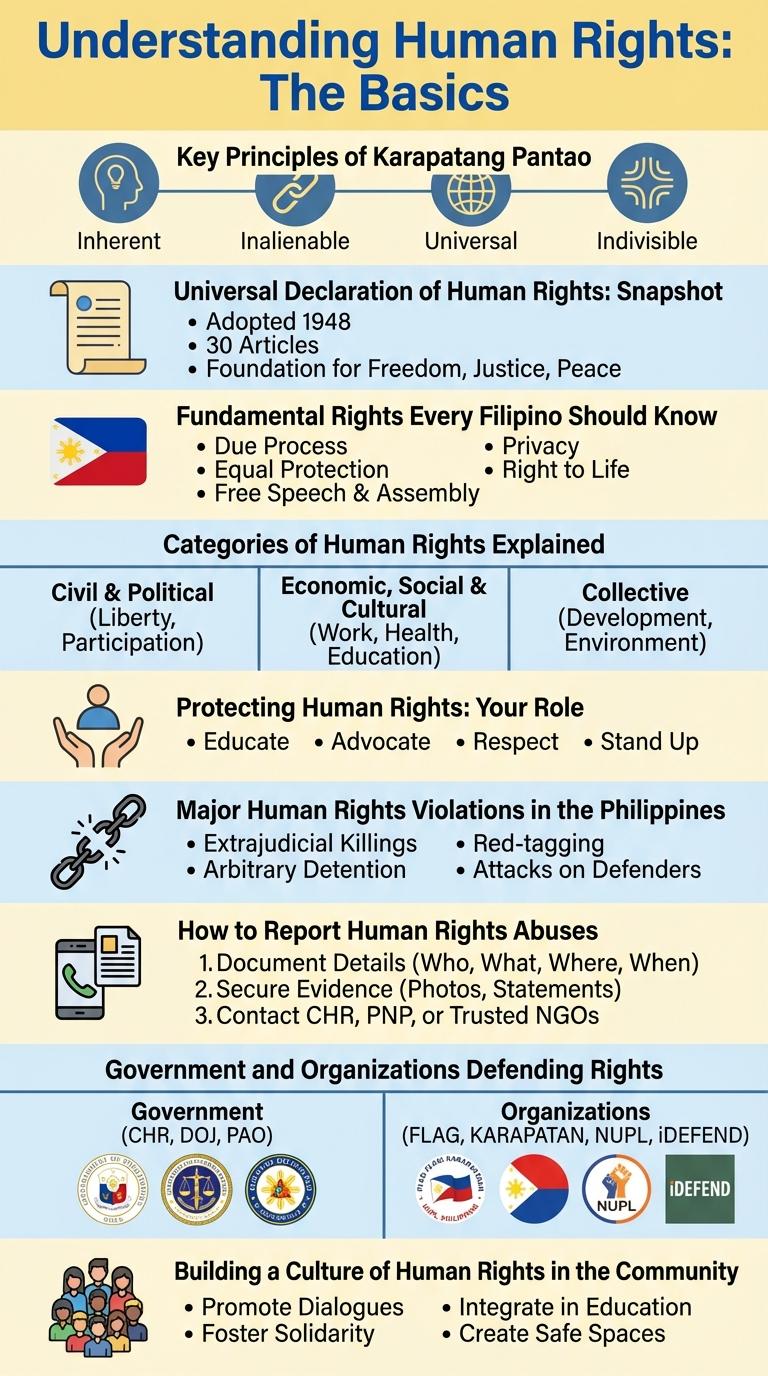 Infographic About Human Rights (Karapatang Pantao)