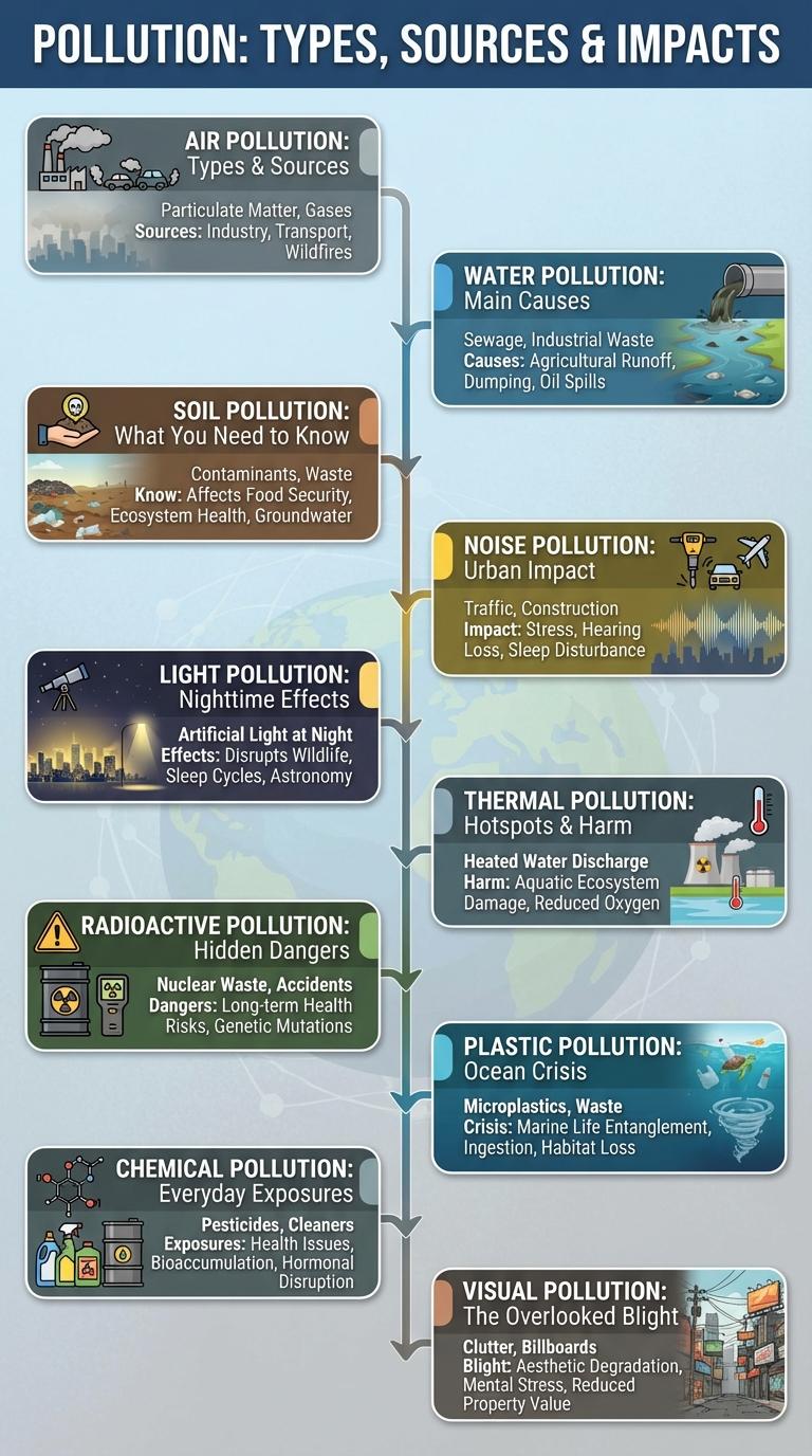 Infographic: Different Types of Pollution